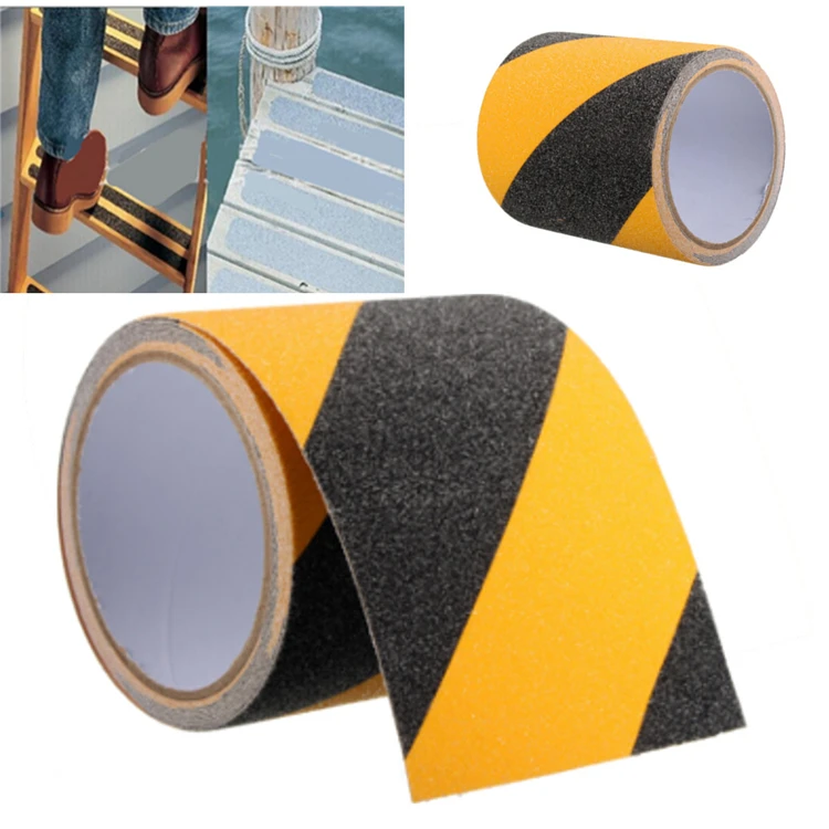 Hot Sale Waterproof Station Road Stairs  grip tape  heavy duty Black anti slip tape for stairs Step Thread