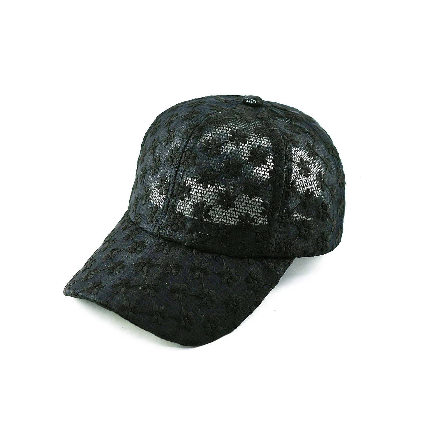 TBC-8R005      Hot  sale  Summer Fashion Wedding Flower Sun Hats Lace Baseball Cap