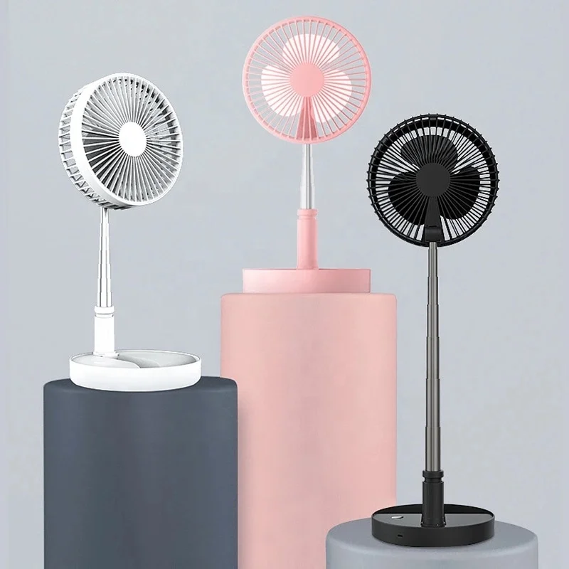 Small Portable Desk Top Electric Ac Dc Charger Fans Customize 4 6 7 9 12 16 Inch Mini Usb Rechargeable Desk Table Charging Fan