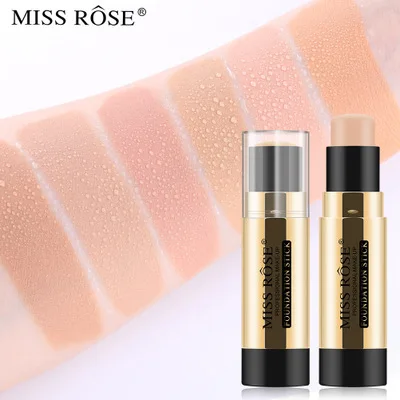 MISS ROSE 12 color face concealer repair stick three-dimensional repair concealer Long-lasting waterproof brighten skin tone