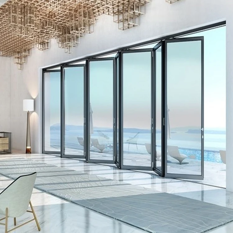 hot sale patio bifold door aluminum alloy folding patio folding door others doors