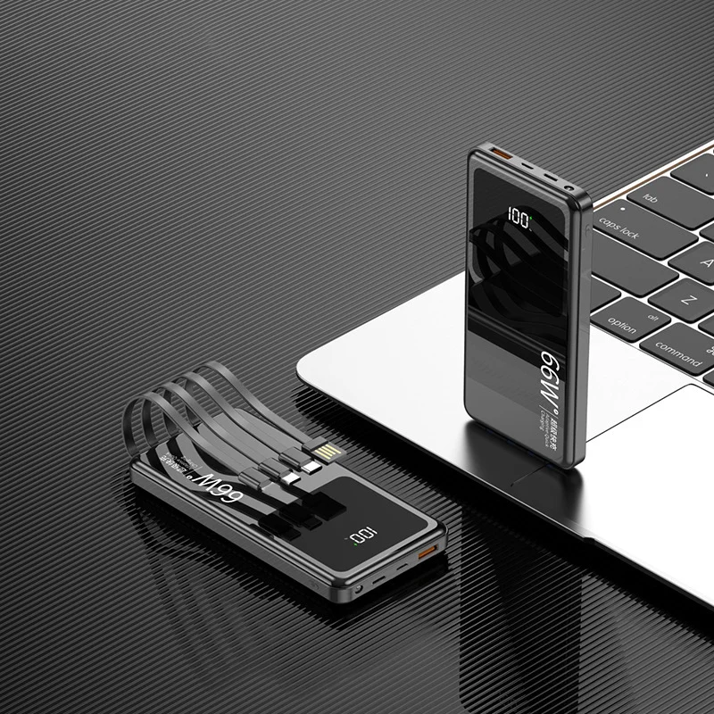 Многофункциональный рекламный подарок быстрая зарядка 66 Вт мобильный Банк питания большой емкости 20000 мА небольшой портативный зарядный блок