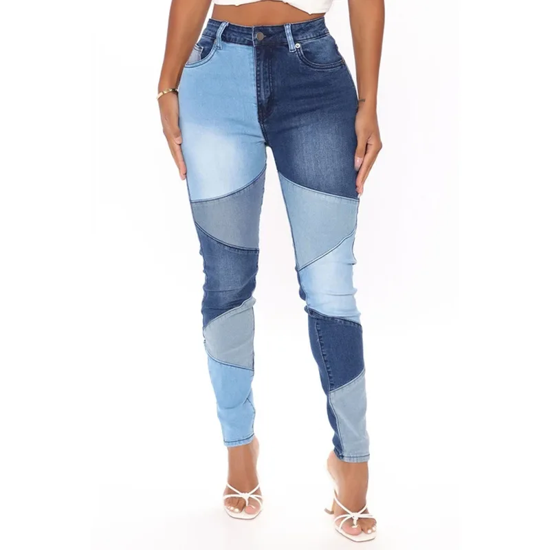 Новинка 2021, осенне-зимние женские модные повседневные джинсы с прострочкой LD81056