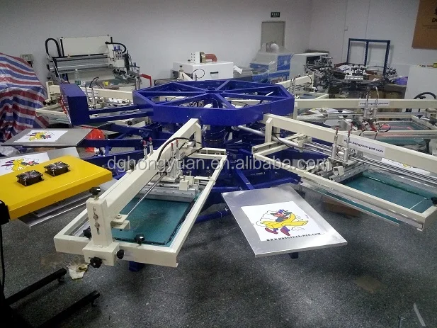 Best Price 6 Color Automatic Octopus Printing Machine For T shirt