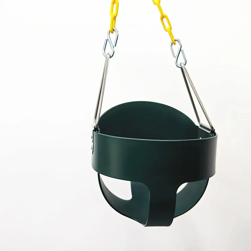 Jiayi outdoor playground plastic board children swing with rope