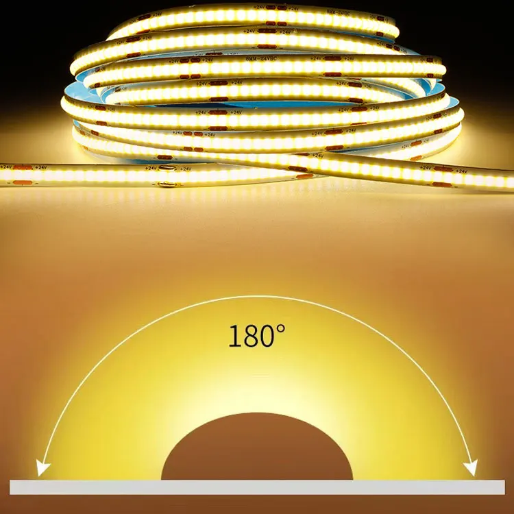 Cob Led Strip 320 384 480 528 RGBW Leds Dc12v 24v Ra 90 Furniture Wardrobe Decor Flexible Led Tape Light