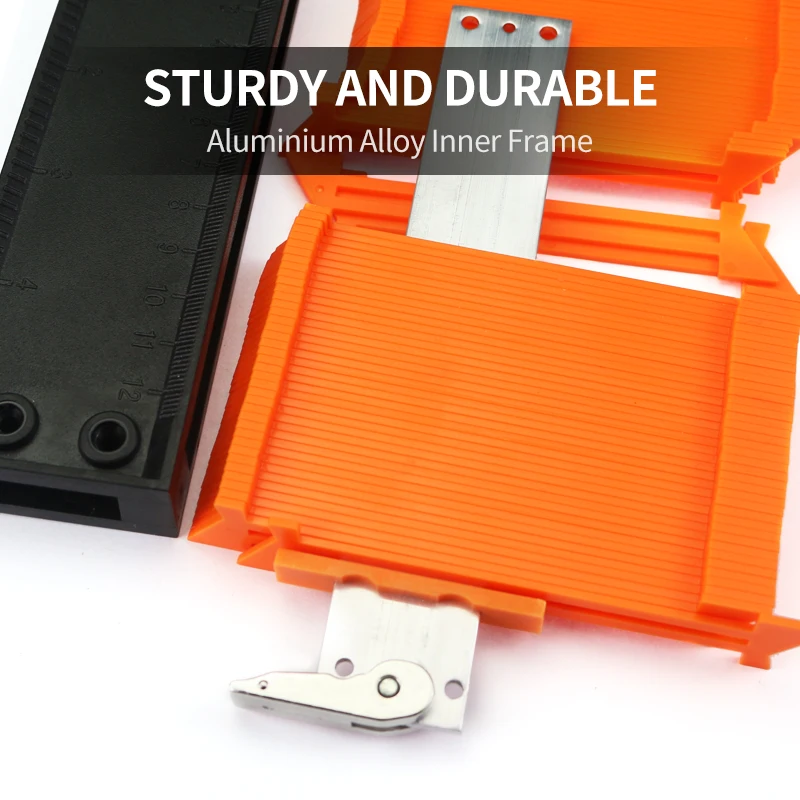 Factory Direct Sale Contour Gauge with Lock Profile Gauge 5inch  Woodworking Shape Tool