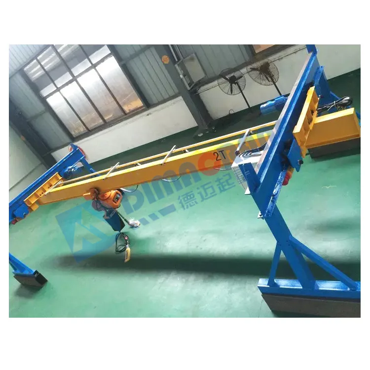 2  3.2T 5 ton Europe suspension underslung single girder beam bridge EOT overhead crane with low Headroom type design price