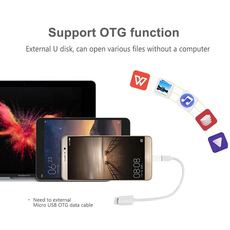 Портативный адаптер Type-C «папа»-Micro USB OTG кабель поддержки быстрая зарядка синхронизация данных шнур