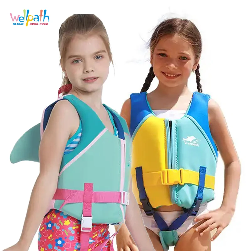Kids Swim Trainer Vest Shark Float Suit Children Flotation Neoprene Life Jacket Buoyancy Swimsuit  Swimming Trainer Jacket 1027