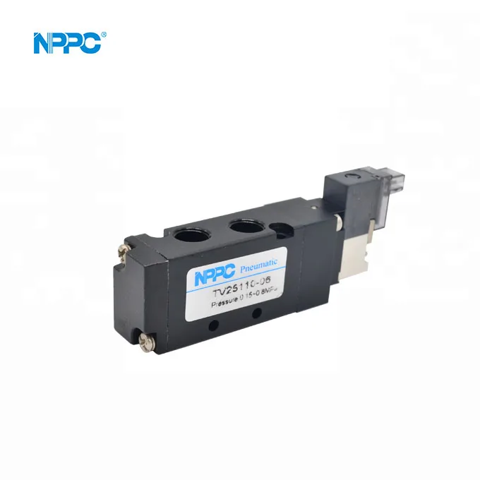 5TV110-06  TV series Fast frequency  air pilot valves 10 cycle evry second  5/2 way single head G1/8 China manufacture factory