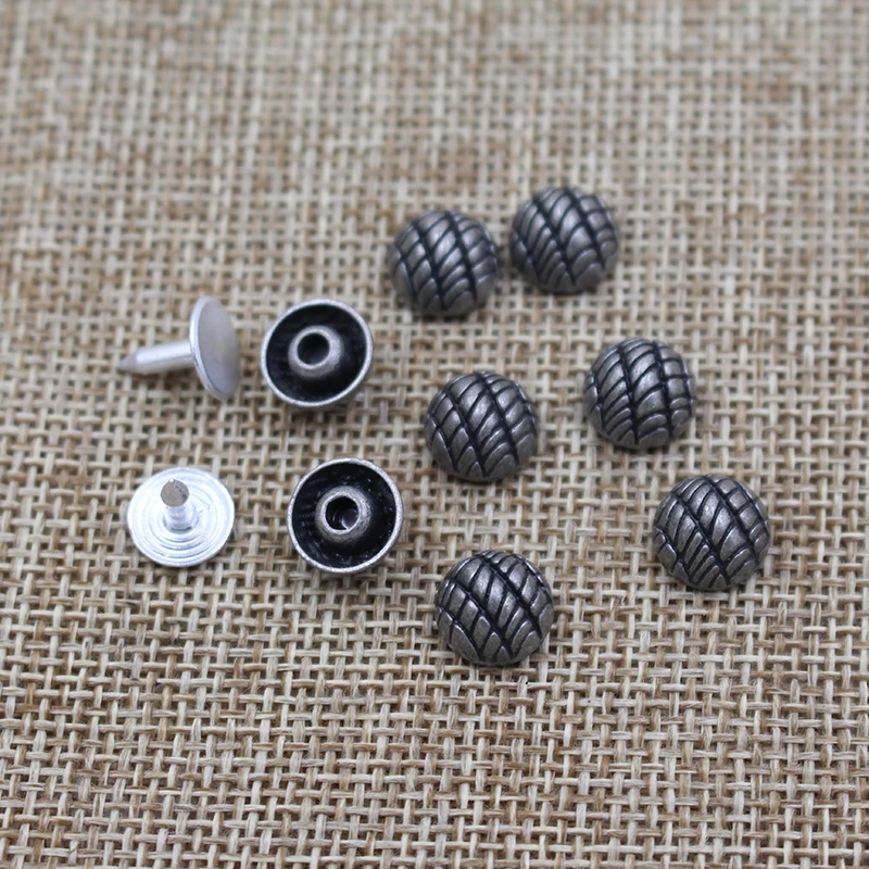 Custom antique metal decorative rivets for swimwear