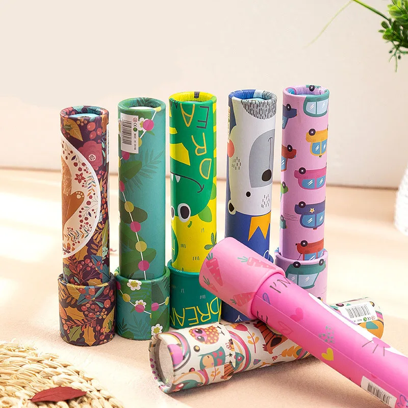 Оптическая игрушка деревянные классические животные шаблон калейдоскопы для детей образовательные игрушки изысканный подарок