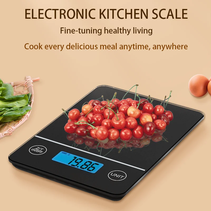wholesale electronic food scale multifunction digital glass kitchen scale