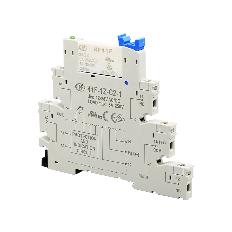 HF41F HF41F-024-ZS 41F-1Z-C2-1 5V/12V/24V/220V AC/DC Ultra-thin relay module Solid state relay