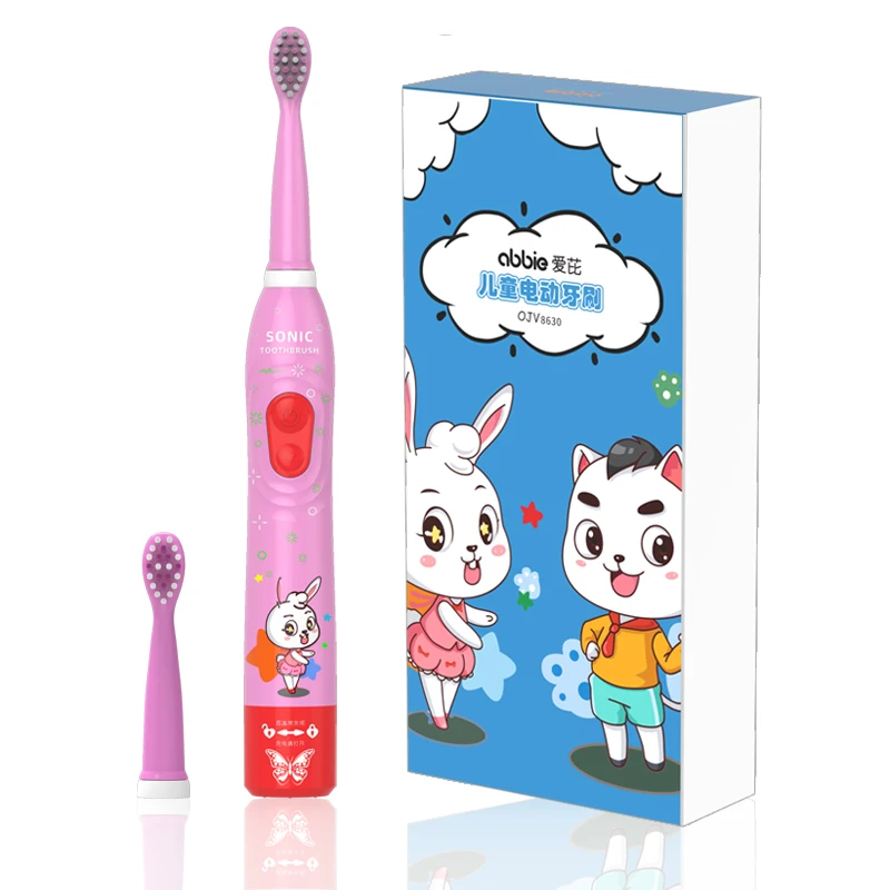 2020 newest design cheap dog cartoon  smart sonic battery USB powered operated baby or kids electric toothbrush for children