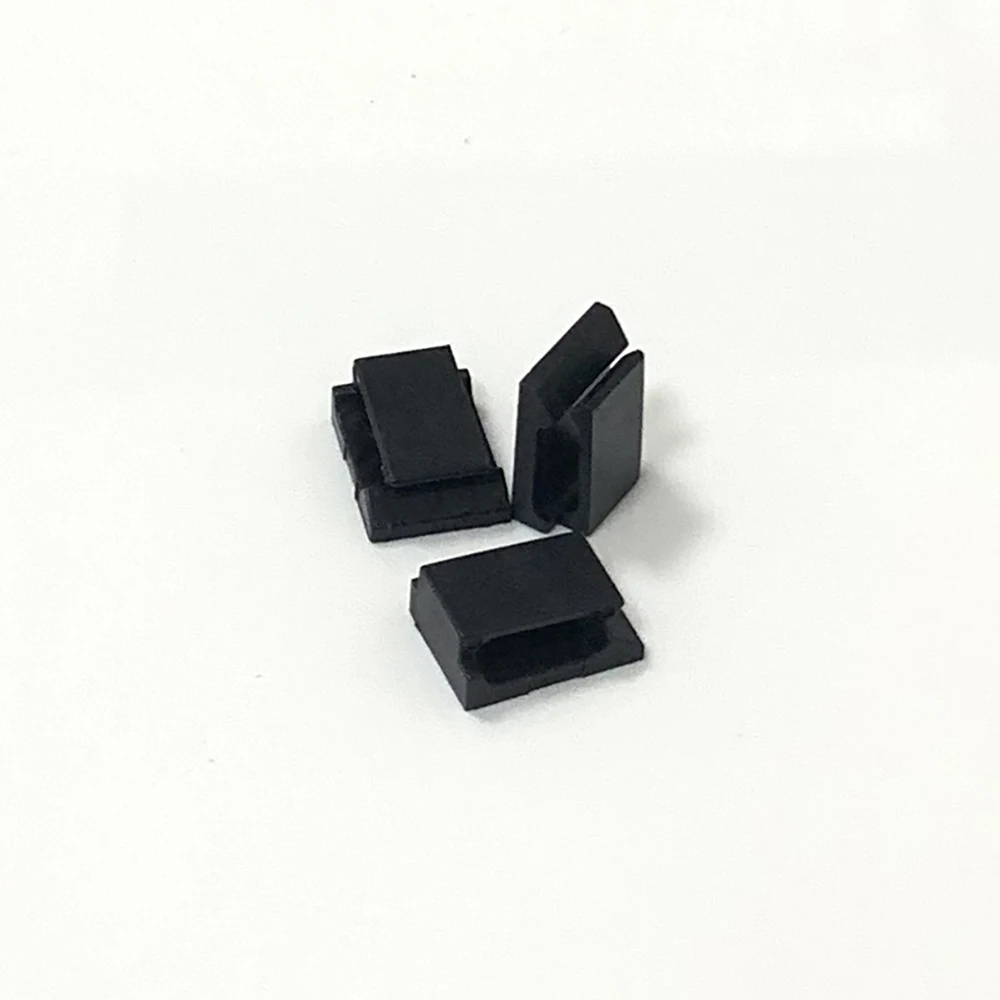 Black 3M Glue Wire Holder Wire Sticky Wiring Fixing Clips cable fixed clamp