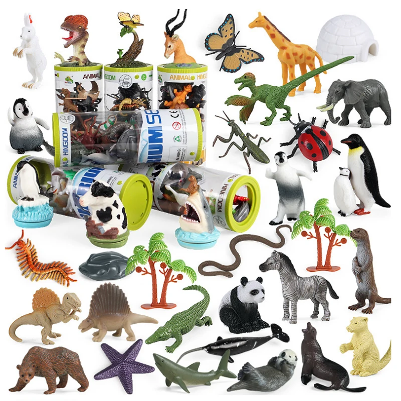 Животные модель мира более 3-дюймовая маленькая игрушка для насекомых с аксессуарами