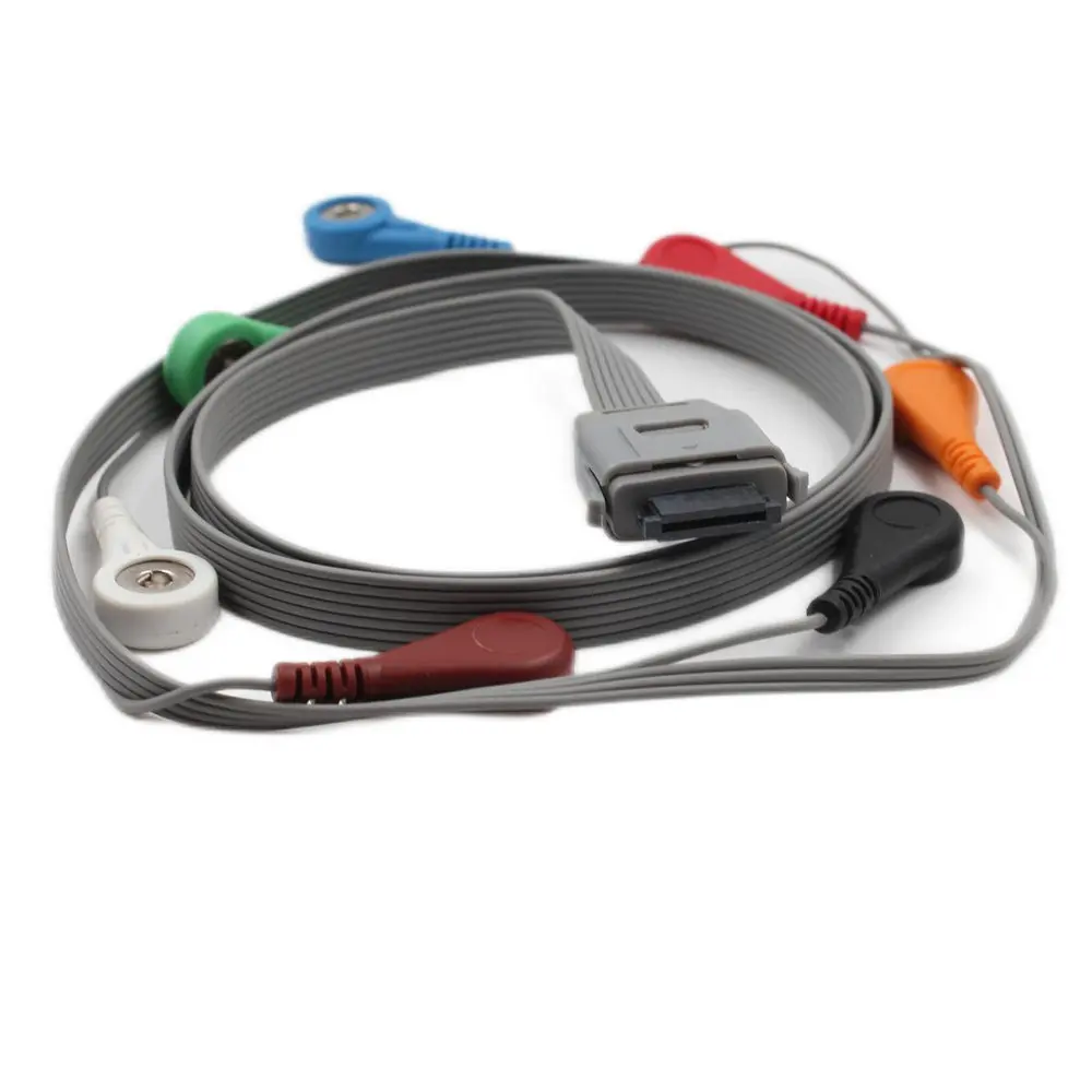 Plinma compatible with Biomedical 10 leads IEC snap cable  medical supplier best Direct-connect Holter ECG cable