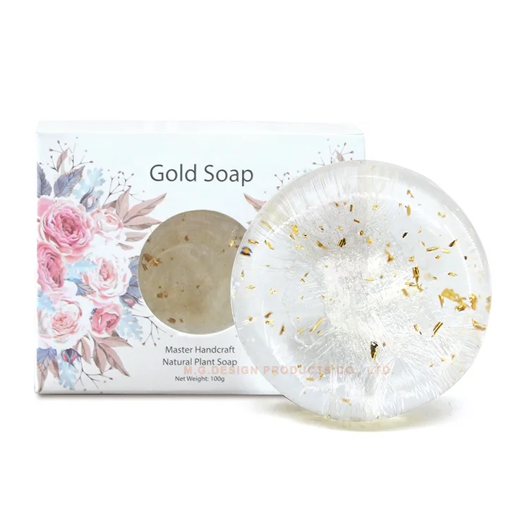 Skin Lightening Anti Wrinkle Moisturizing Essential Oil Against Allergies Amino Acid 24k Gold Face Natural Soap