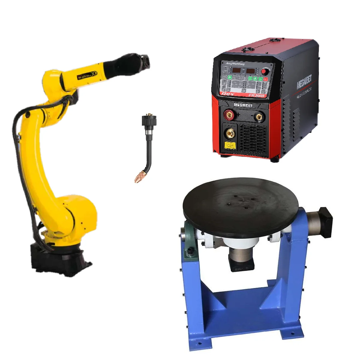 Сварочный робот FANUC M-20iD/12 л с CNGBS робот позиционер и сварочный аппарат megmeme TBI Сварочная горелка для автоматизации сварки
