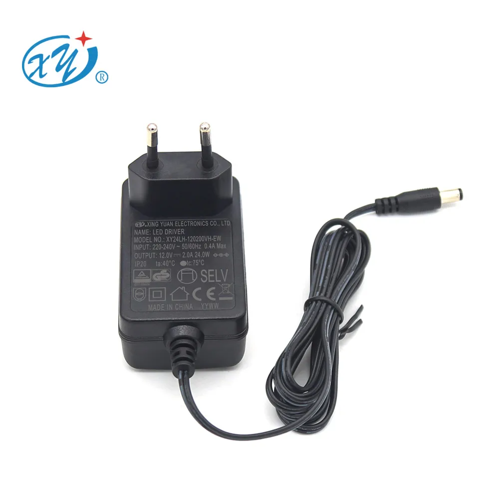 tuv ce gs christmas lights led 2000mA 12v 2a power supply adapter 14v 1.7a 24w dc adapter 12v2a eu plug ac to dc power adaptor