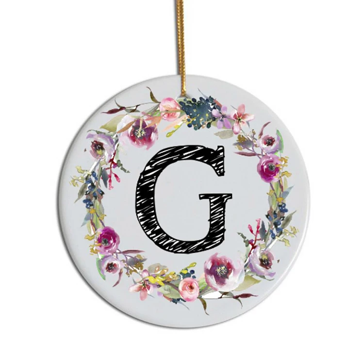 Сделай сам, рождественская елка, подвесное украшение, сублимационные белые пустые керамические рождественские украшения