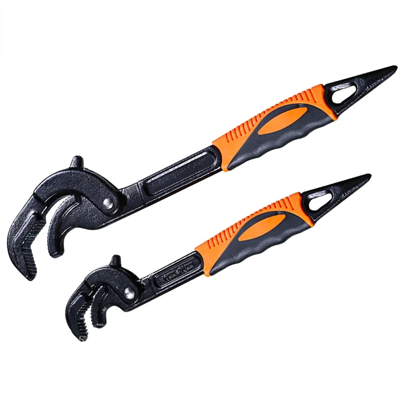 14-30 / 30-60mm Universal Key Pipe Wrench Open End Spanner Set High-carbon Steel Snap N Grip Tool Plumber Multi Hand Tool