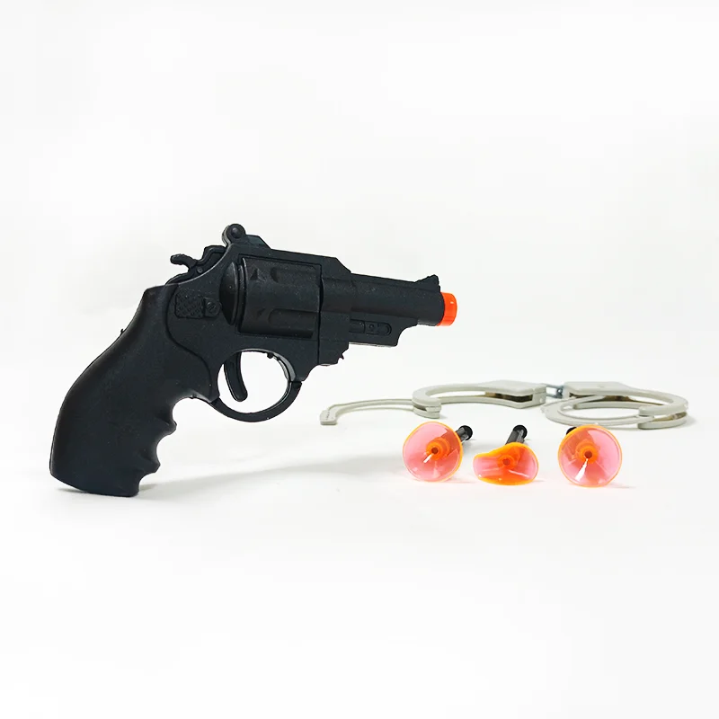 Cheap Wholesale New Products Police Handcuffs Gun Toy Plastic Soft Bullet Toy Gun Kids Play Toys