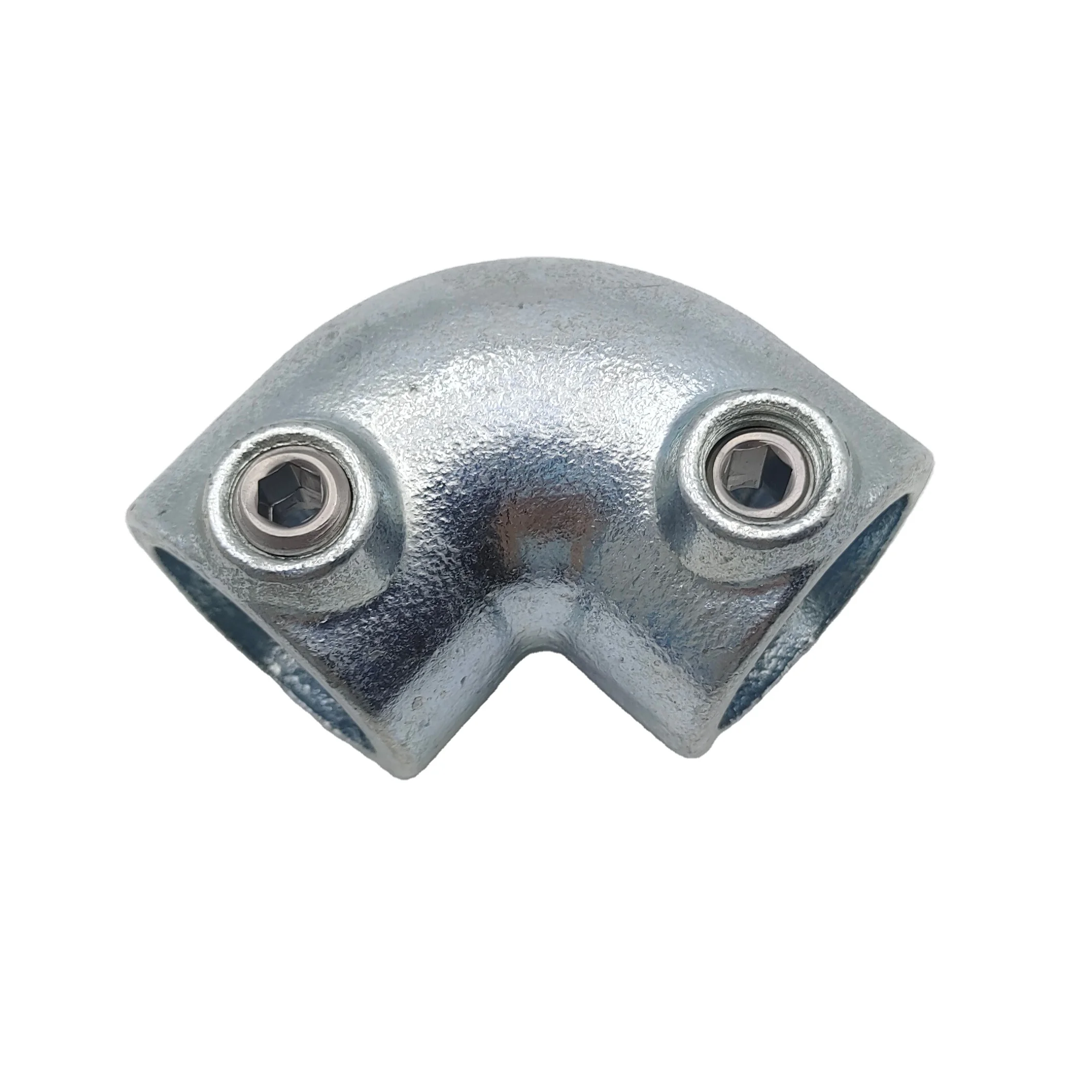 125 2 Way 90° Elbow Key Clamp Handrail fittings for fast construction of hand-railing safety guardrails