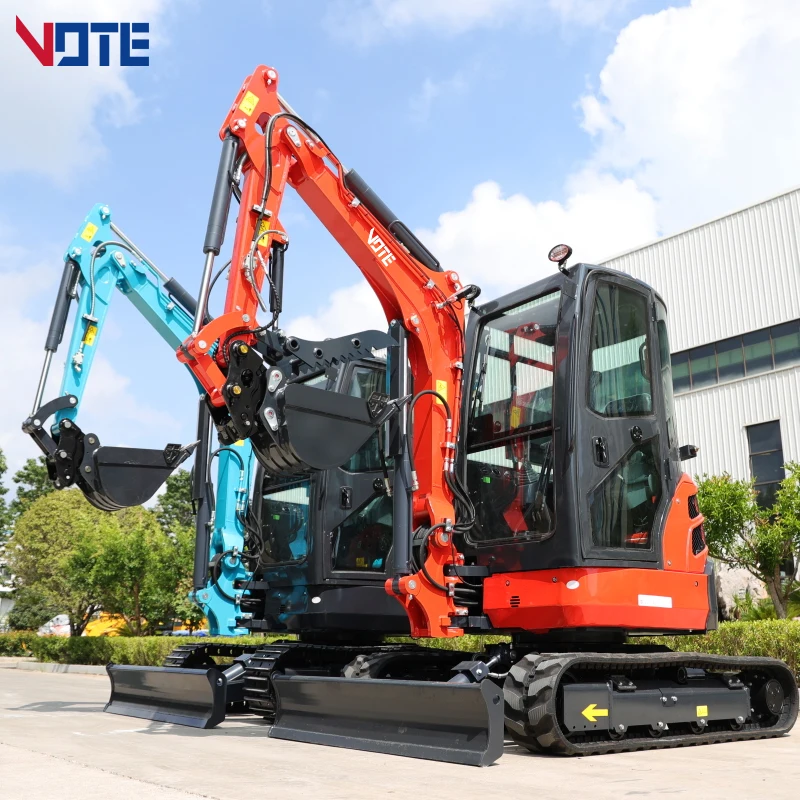 Mini Excavator 3.5 Ton EPA Farm New Crawler Digger Compact Mini Bagger  Engine Excavator Machine Price free shipping