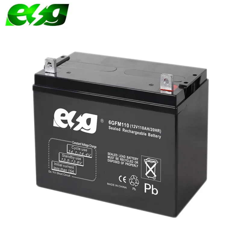 Настраиваемый аккумулятор 12 В AGM ESG 7Ah 9Ah 12Ah 100Ah для гольфа электроинструменты 200Ah перезаряжаемые герметичные свинцово-кислотные электромобили