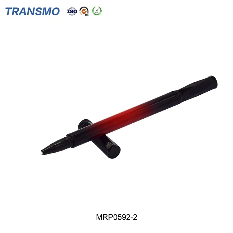 Customized double head liquid eyeliner packaging gradient red empty eyeliner pencil tube