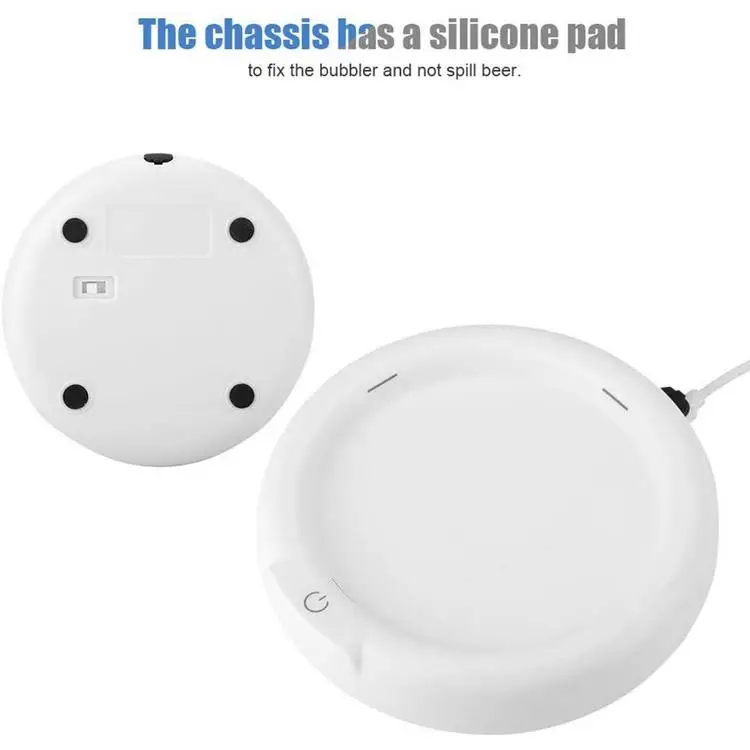 
Portable Beer Foamer Rechargeable Beer Bubbler for Home Gathering 