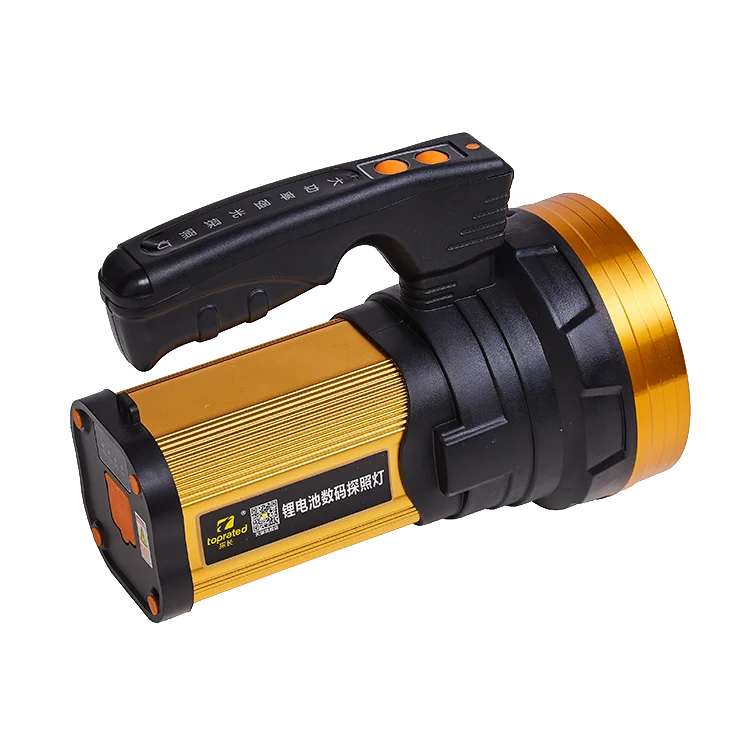 hand search light Powerful Flashlight Outdoor Lighting long Distance Hunting Waterproof Rechargeable LED searchlight Flashlight