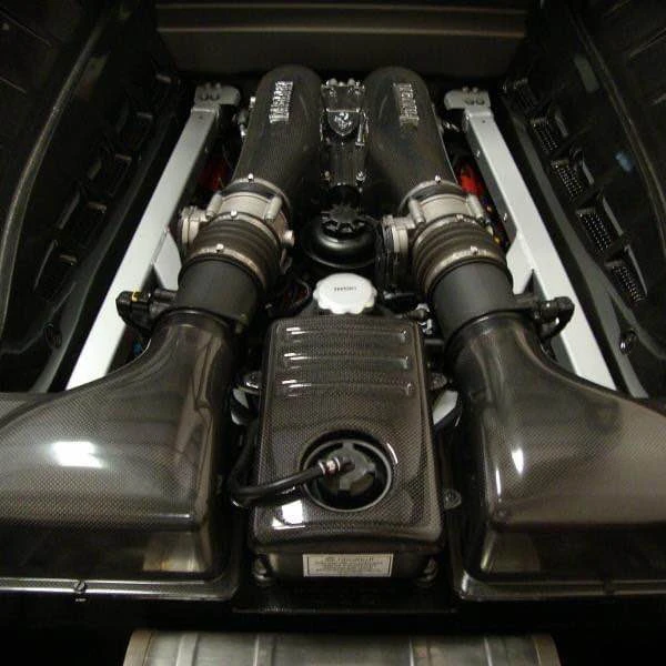 
For Ferrari 430 Engine Coolant Tank Box Cover Replacement Carbon Fiber,F430 Tank Cover Carbon fiber 