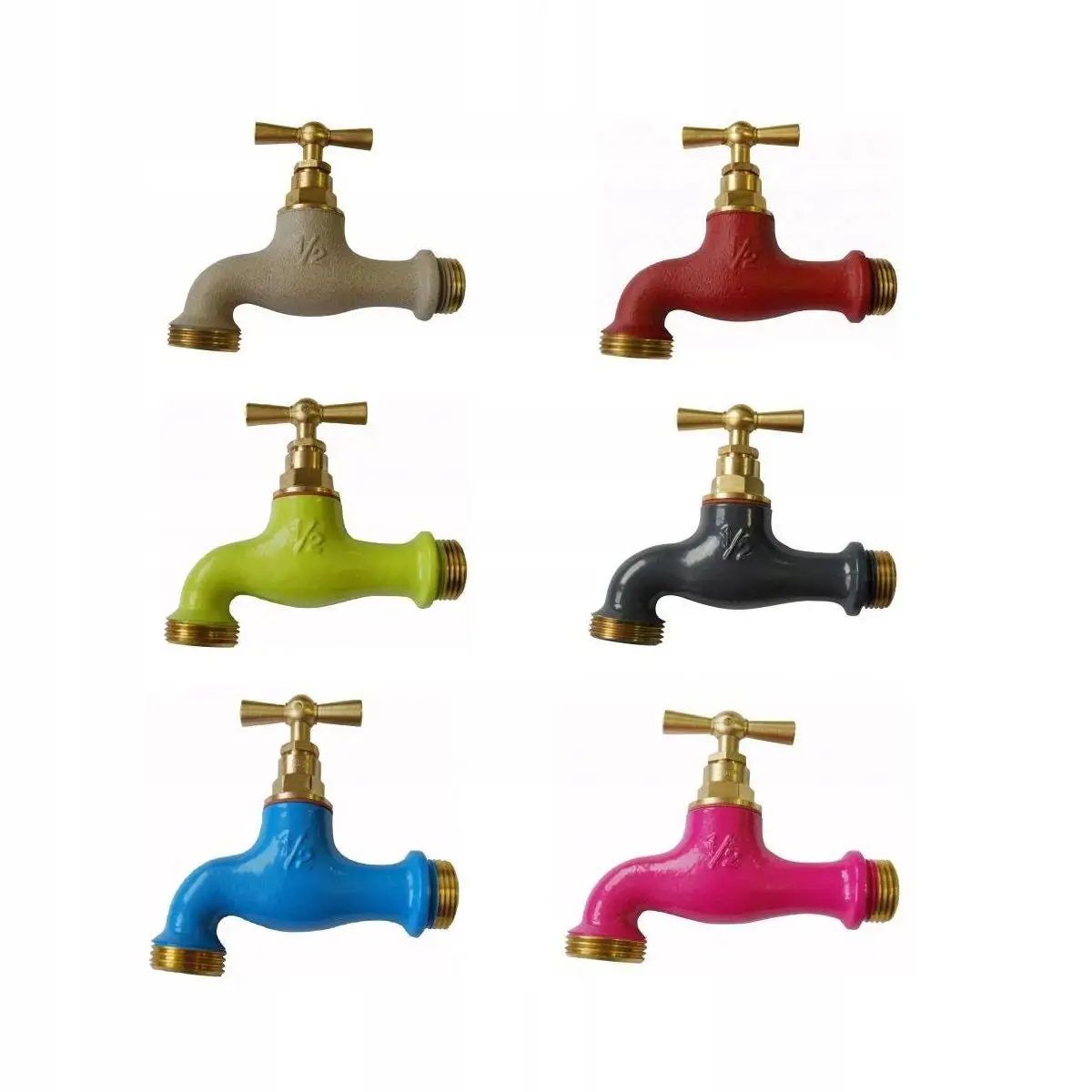 1/2 inch Brass Bibcock Super T-handle Water Faucet Garden Tap Brass Tap Vintage style tap