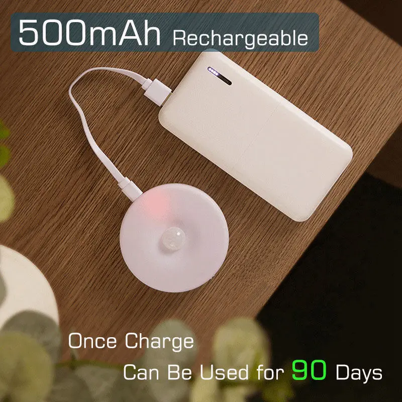 8 led motion sensor human inductive for bedroom kitchen usb rechargeable led bedside desk decor night table lamp cabinet light