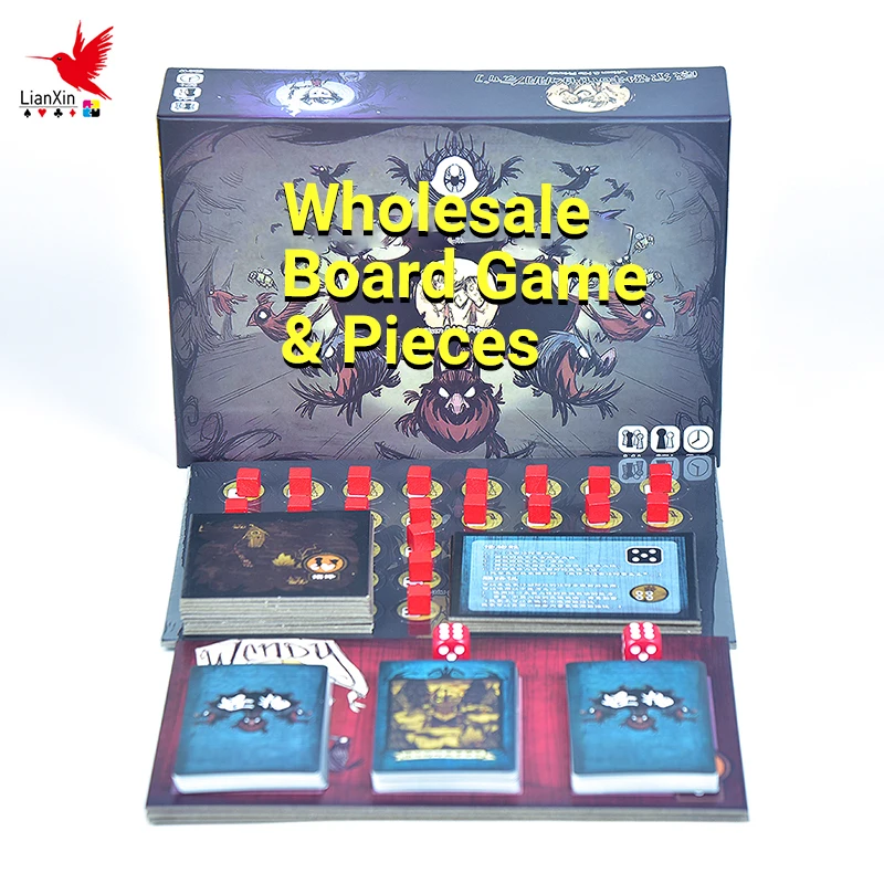 OEM Custom High Quality Eco-Friendly Matte Educational Silicone Plastic Table Game Board Game with Printed Design