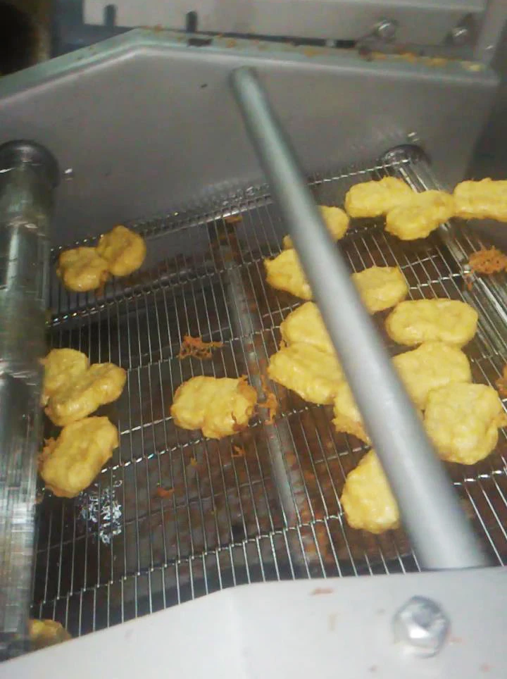 DB Industrial corn dog continues fryer automatic battered meat finger seafood sticker conveyor belt frying machine