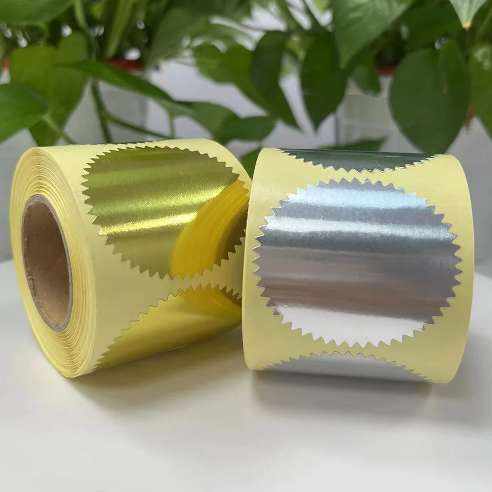 Custom Paper Tamper Proof Evident Bottle Security Seal Sticker Roll Gold Foil Tamper Evident Sealing Label For Food Packaging