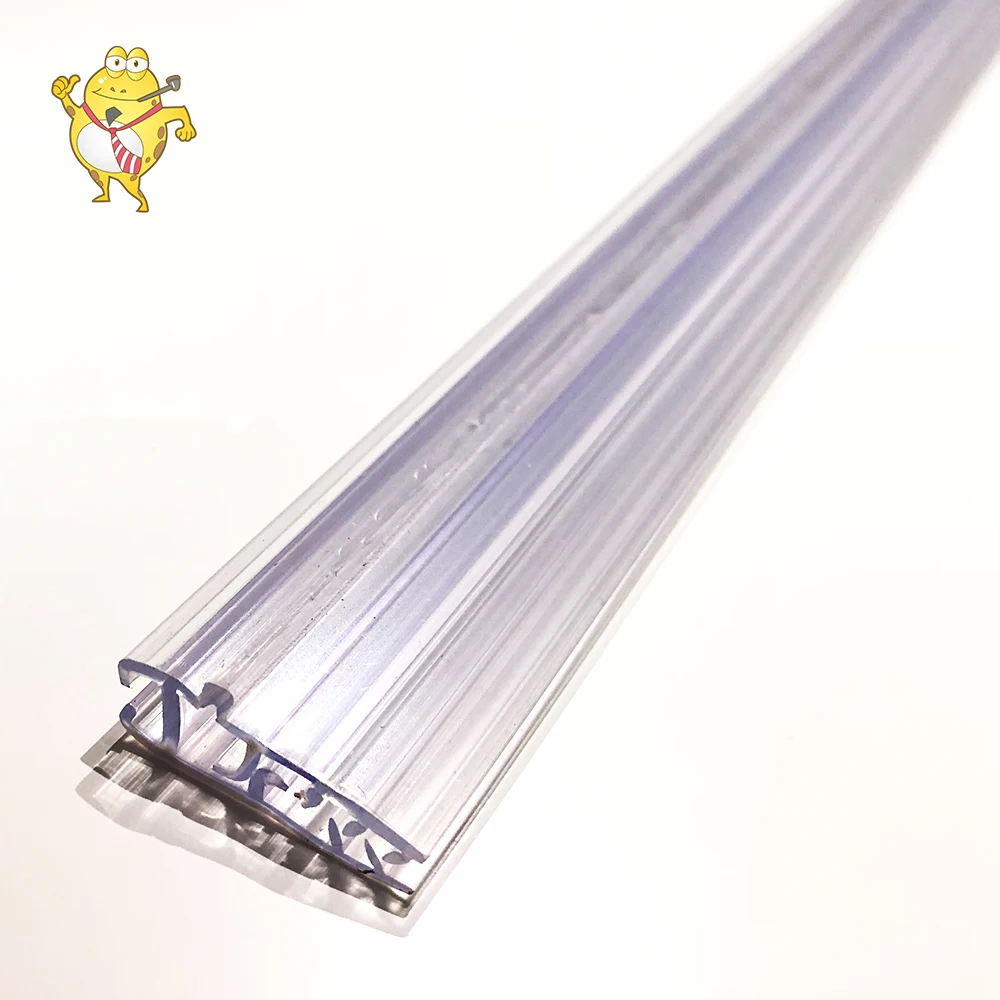 Plastic Super Gripper Sign Holders Transparent Shelf Talkers