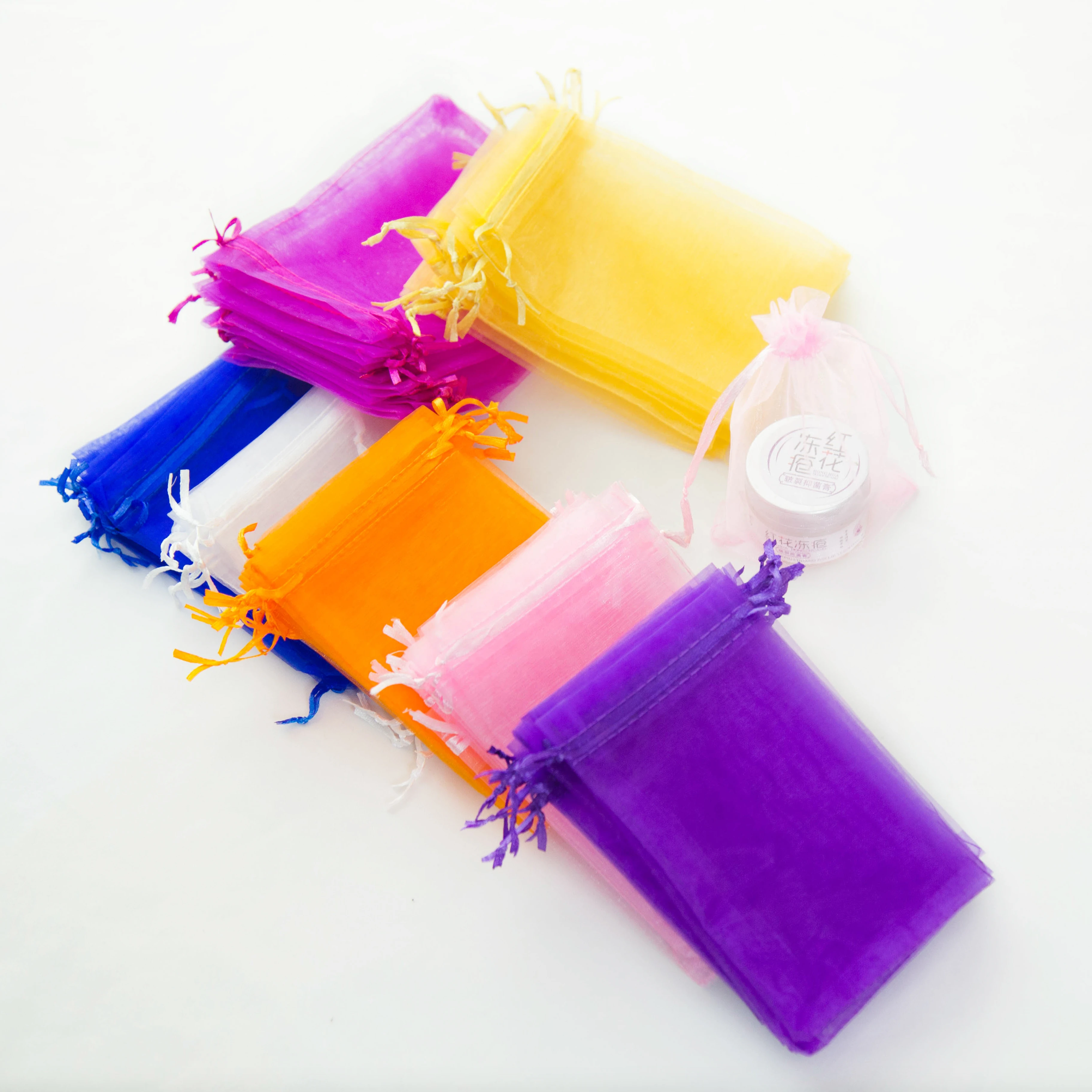 Factory Sale Various Widely Used Christmas Gifts Candy Bags Jewelry Packaging Bag Organza Mini Bags