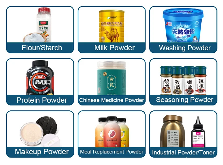 Small Powder Bottle Weighing semi auto powder filling machine