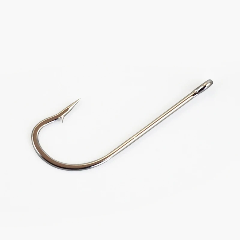 Carbon Steel Long Shank Barbed Fishinghooks Wide Gape Circle Hook Bulk Fishing Tackle