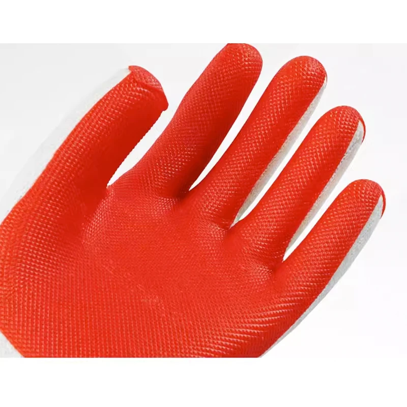New Style Heavy Rubber Glove Poly-Cotton Liner Heavy Rubber Glove Latex Gloves