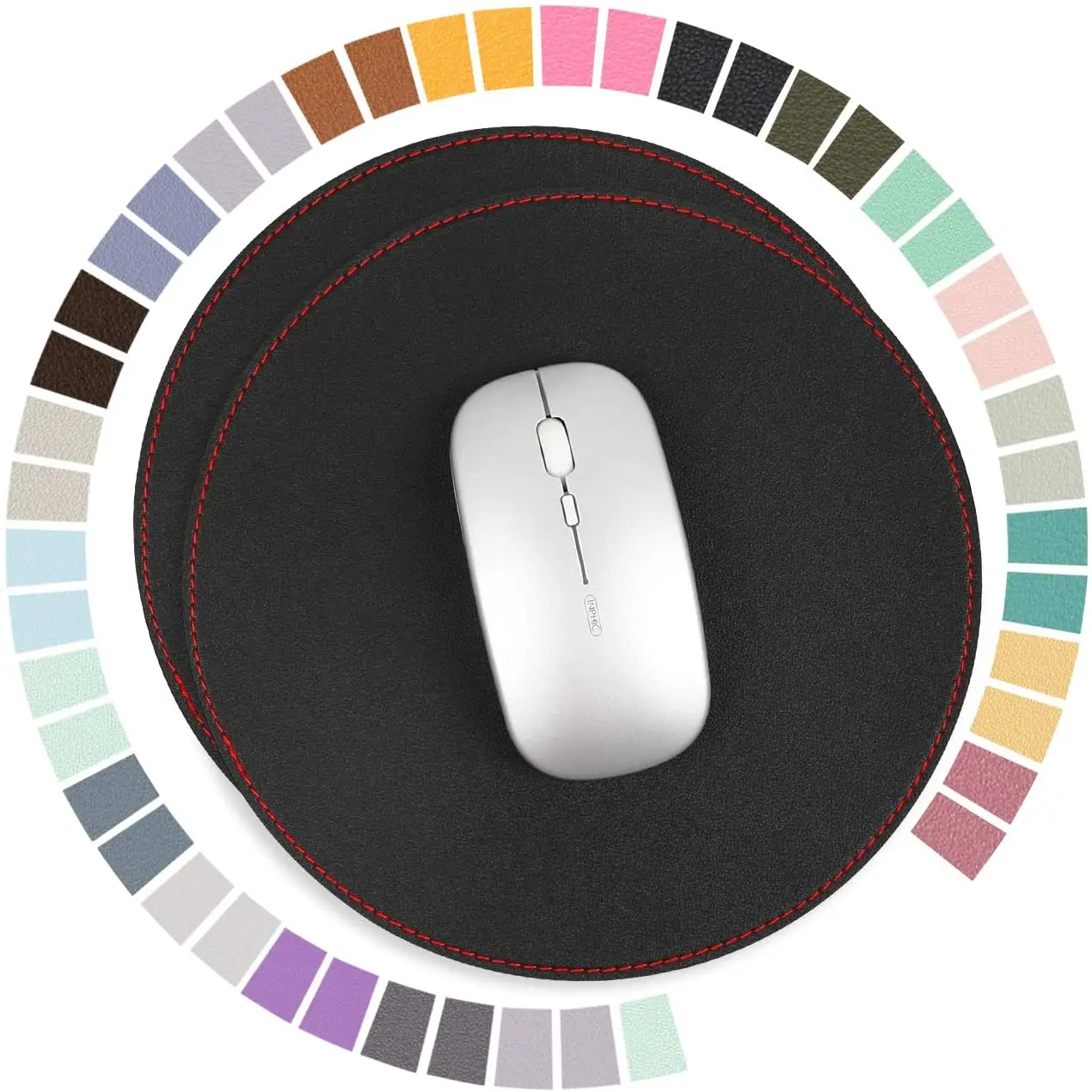 Коврик для мыши с прошитыми краями, коврик для мыши с текстурой премиум-класса, моющийся Нескользящий Резиновый коврик для мыши