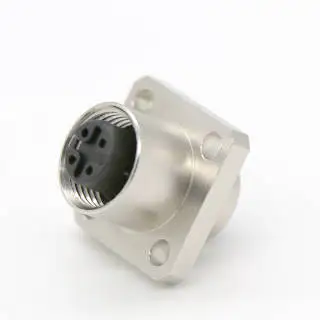 Chinese manufacturer M12 square socket connector wire cable circular connector