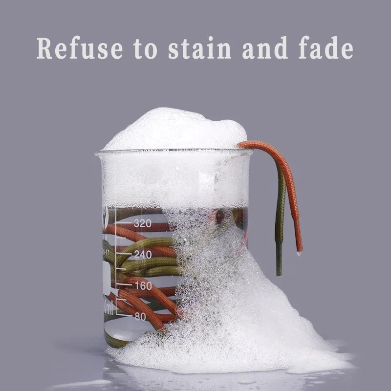 Custom Cotton Material Martin Boots Shoe Laces Multicolor Printed Elastic Shoelaces Flat 8mm