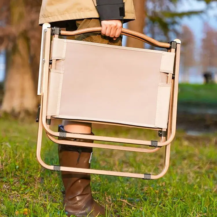 Outdoor Camping Furniture Lawn Beach Chair Portable Folding Camping Picnic Chair with Armrest